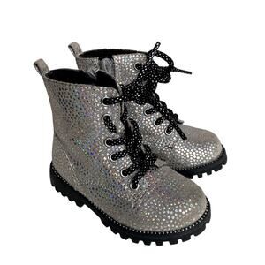 Cynthia Rowley Toddler Glitter Boots - Silver - 6